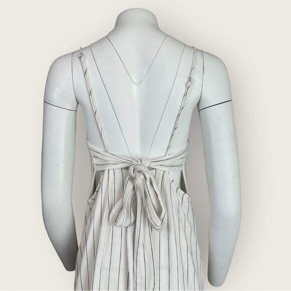 EUC | Avec Les Filles | Striped Midi Dress | White | XL - Picture 12 of 13